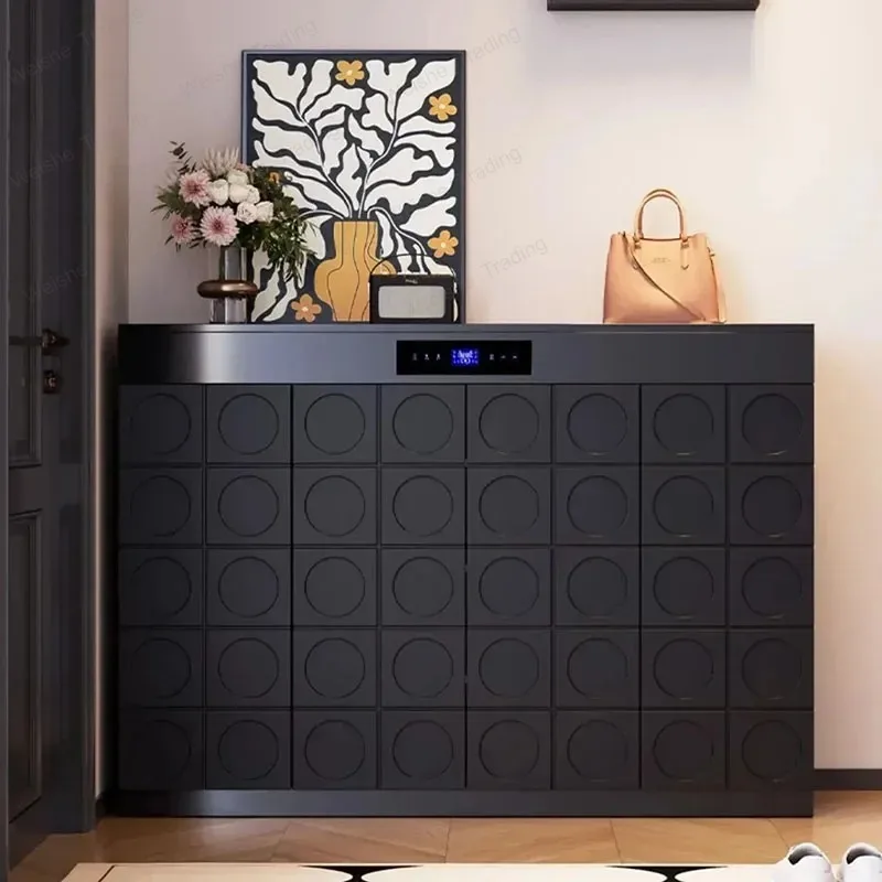 Enclosed Strong Shoe Cabinet Wood Design Large Modern Luxury Shoe Rack Organizer Storage Universal  Lounge Furniture