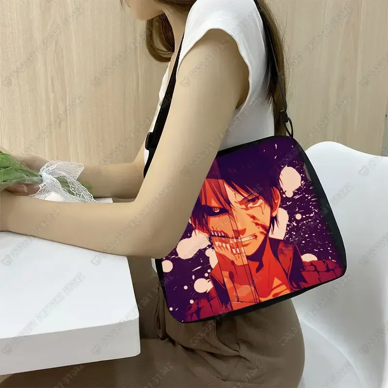 Attack on Titan Canvas Bag Japanese Anime Dark Gothic Women Handbag Casual Shopper Bag Harajuku Women Shoulder Bags