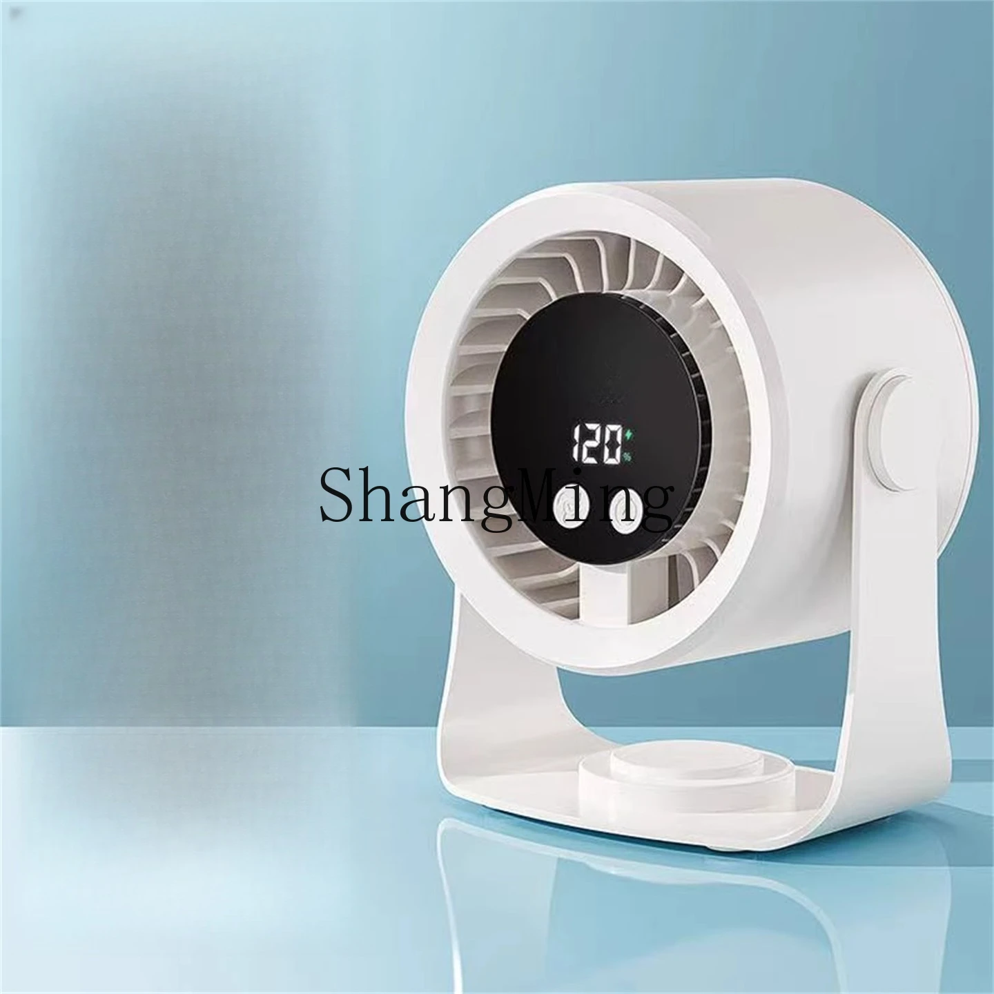 SM مروحة خارجية للمطبخ المكتبي الجديد، مروحة توزيع شاشة رقمية قوية مثبتة على الحائط