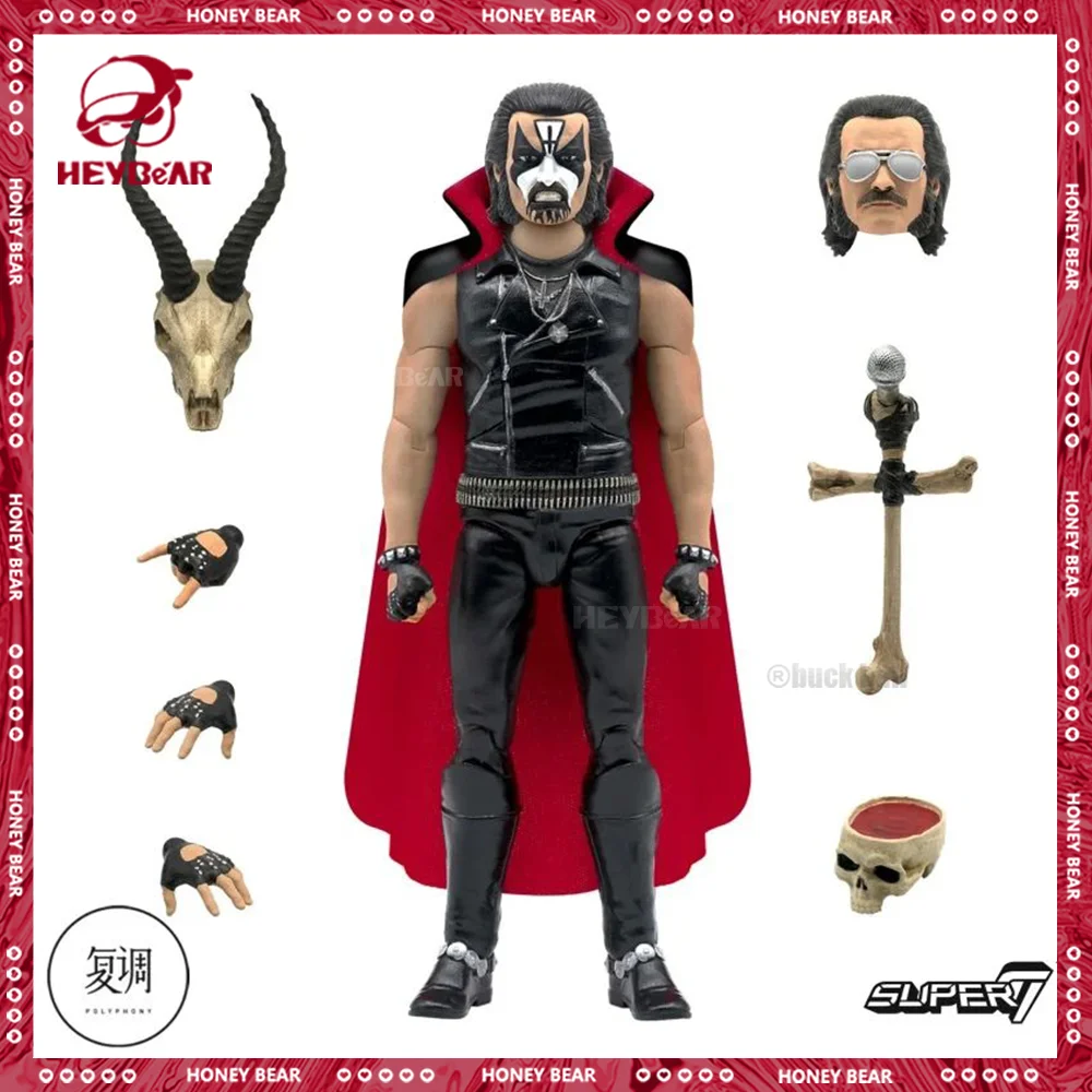 

Original 7 Inches Super7 Figure King Diamond Action Figure Mercyful Fate Era Pvc Model Doll Collection Room Birthday Boys Gifts