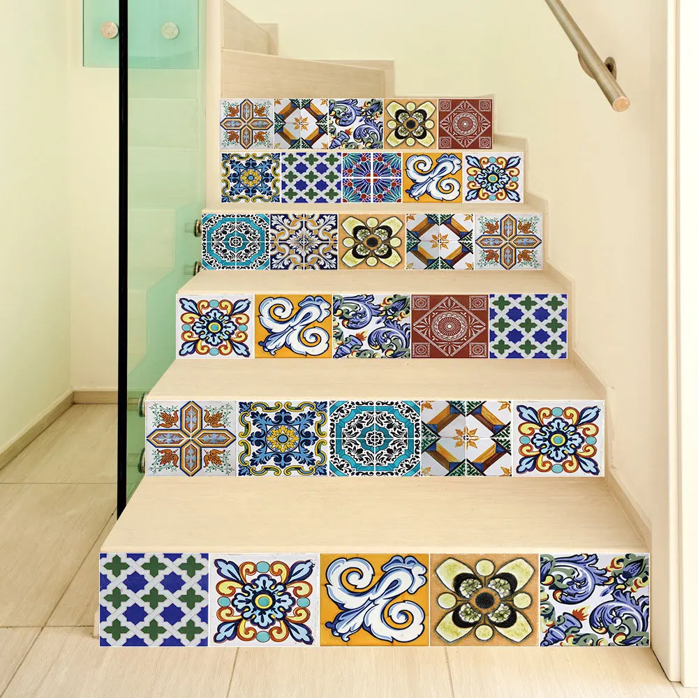 Self-adhesive staircase sticker, living room DIY decoration home, waterproof creative PVC wall sticker