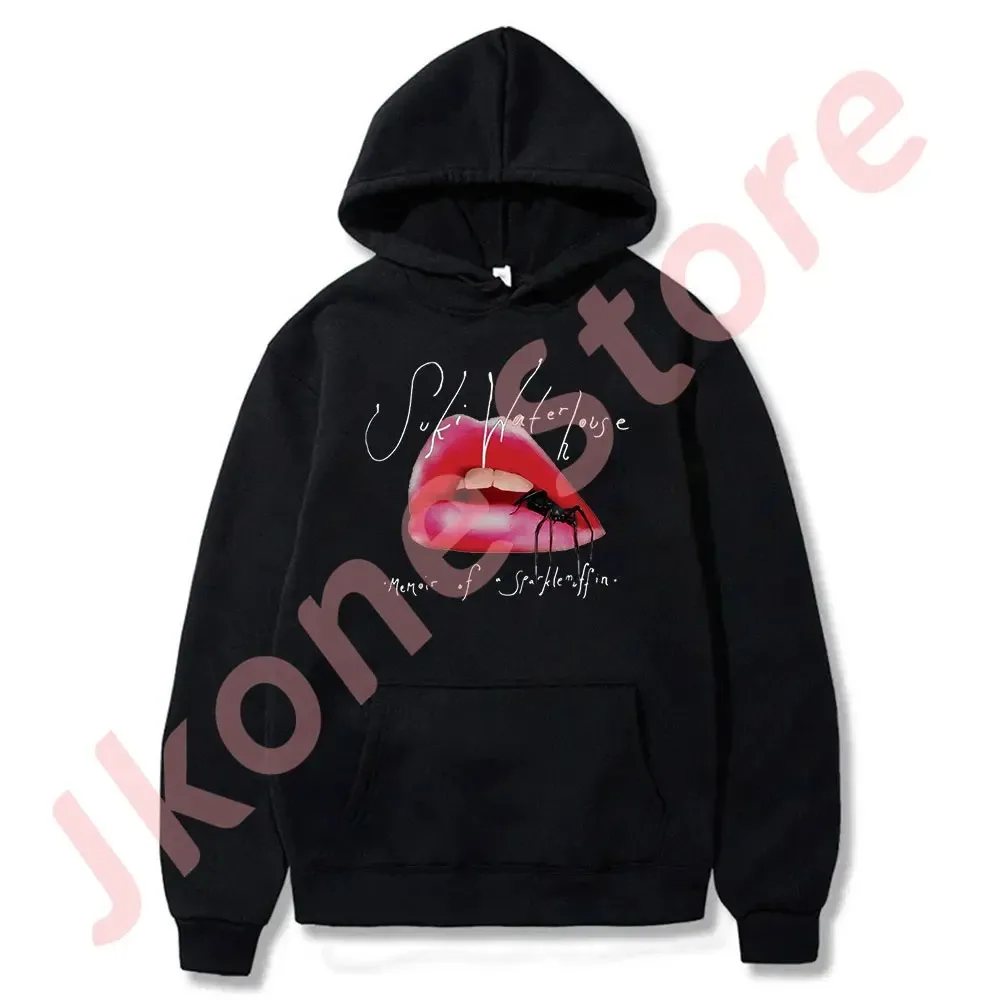 Suki Waterhouse MOAS Lips Merch Hoodies Memoir of a Sparklemuffin Tour Logo Women Men Fashion Casual Streetwear