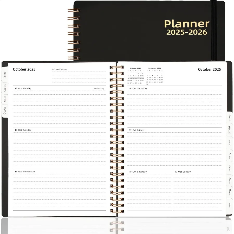 

Daily Planner 20252026 Jul.2025Jun.2026 6.2 x 8.4 2025 Planner Weekly and Monthly Calendar Planner 2025 with Tabs Pocket 100GSM