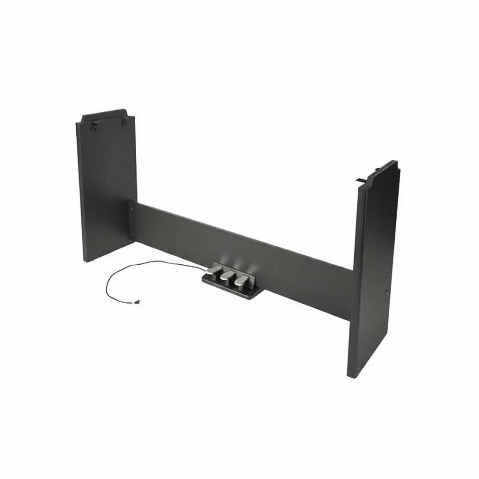 Wooden Piano Stand with Triple-Pedal Unit Stable and Electric Piano Console Stand for Home, Studio