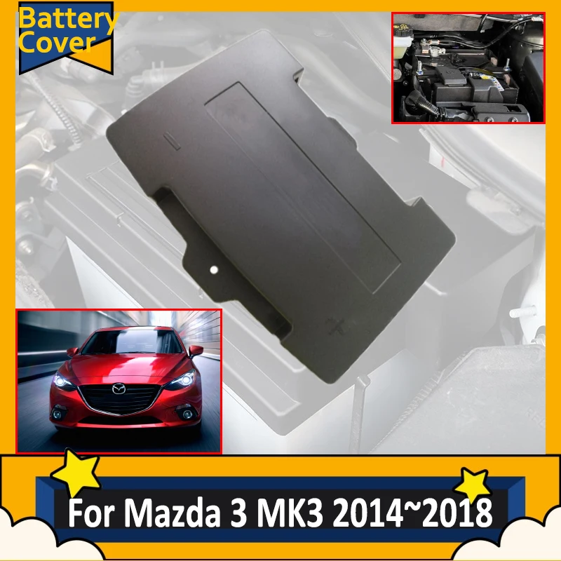 For Mazda3 Mazda 3 BM BN MK3 2014 2015 2016 2017 2018 Car Battery Protective Cover Battery Tray Box Cover Upgrade Accessories