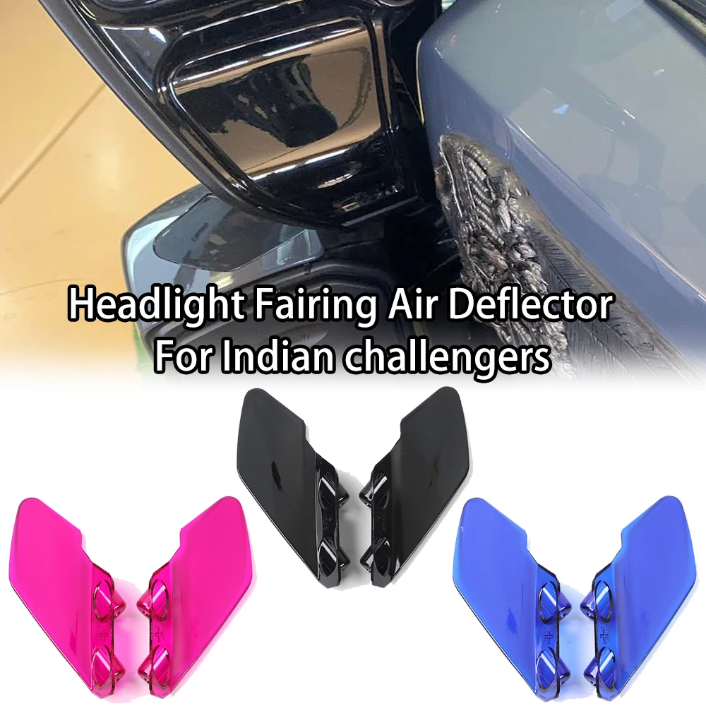 

For Indian Challenger 2020-2025 PC Windshield Cover Colorful Durable Accessories Motorcycle Headlight Fairing Air Deflector