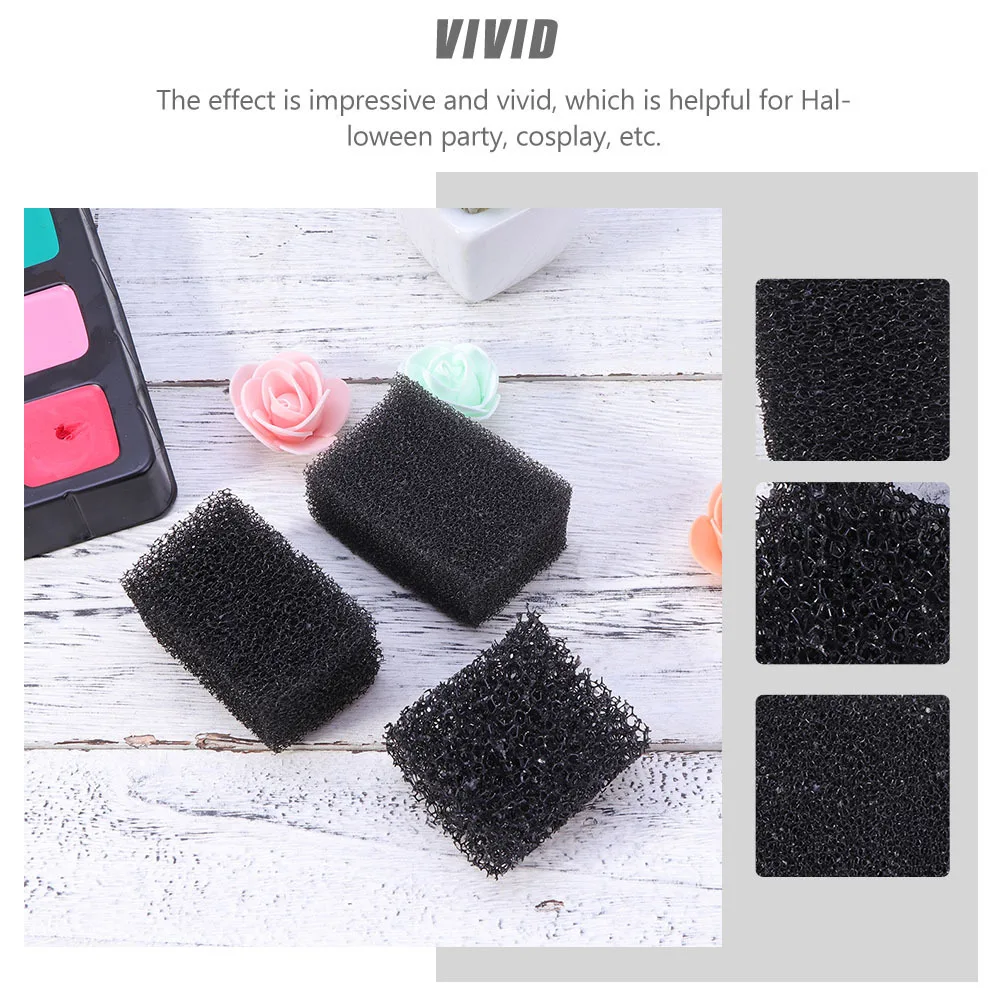 4 قطع من إسفنجة Stipple العملية آمنة للمؤثرات الخاصة، تستخدم إسفنجة المكياج لمستلزمات الهالوين #2
