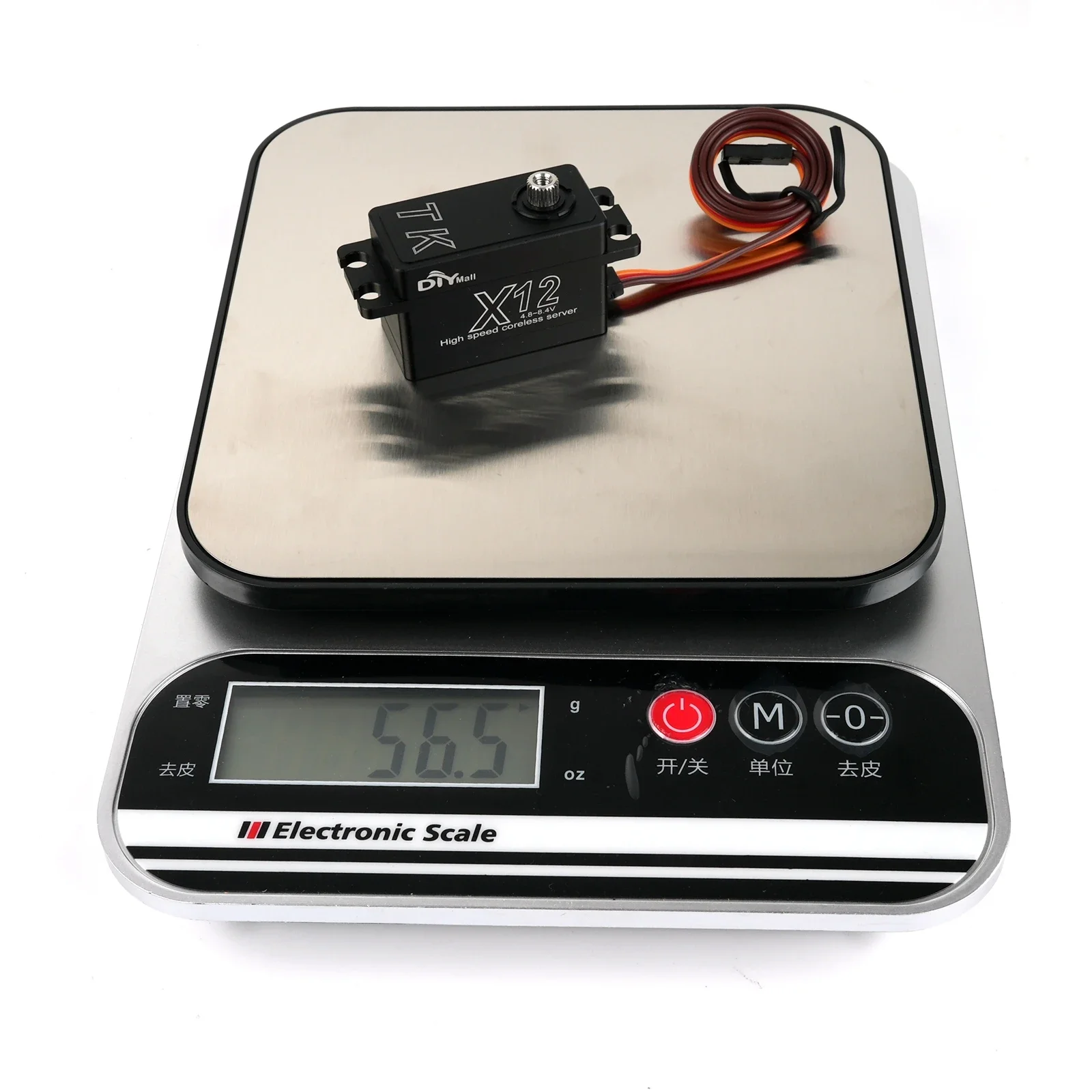 X12 Short Body Coreless Servo 12KG 25T Steering Arm Stainless Steel Gear Digital Full Metal Servo for 1/8 1/10 RC Model Car Boat