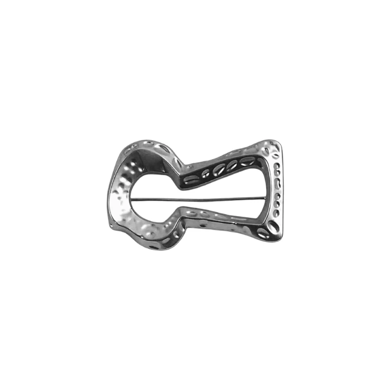  Trendy Abstract Design Brooch Sturdy Alloy Accessory For Casual Outfits
