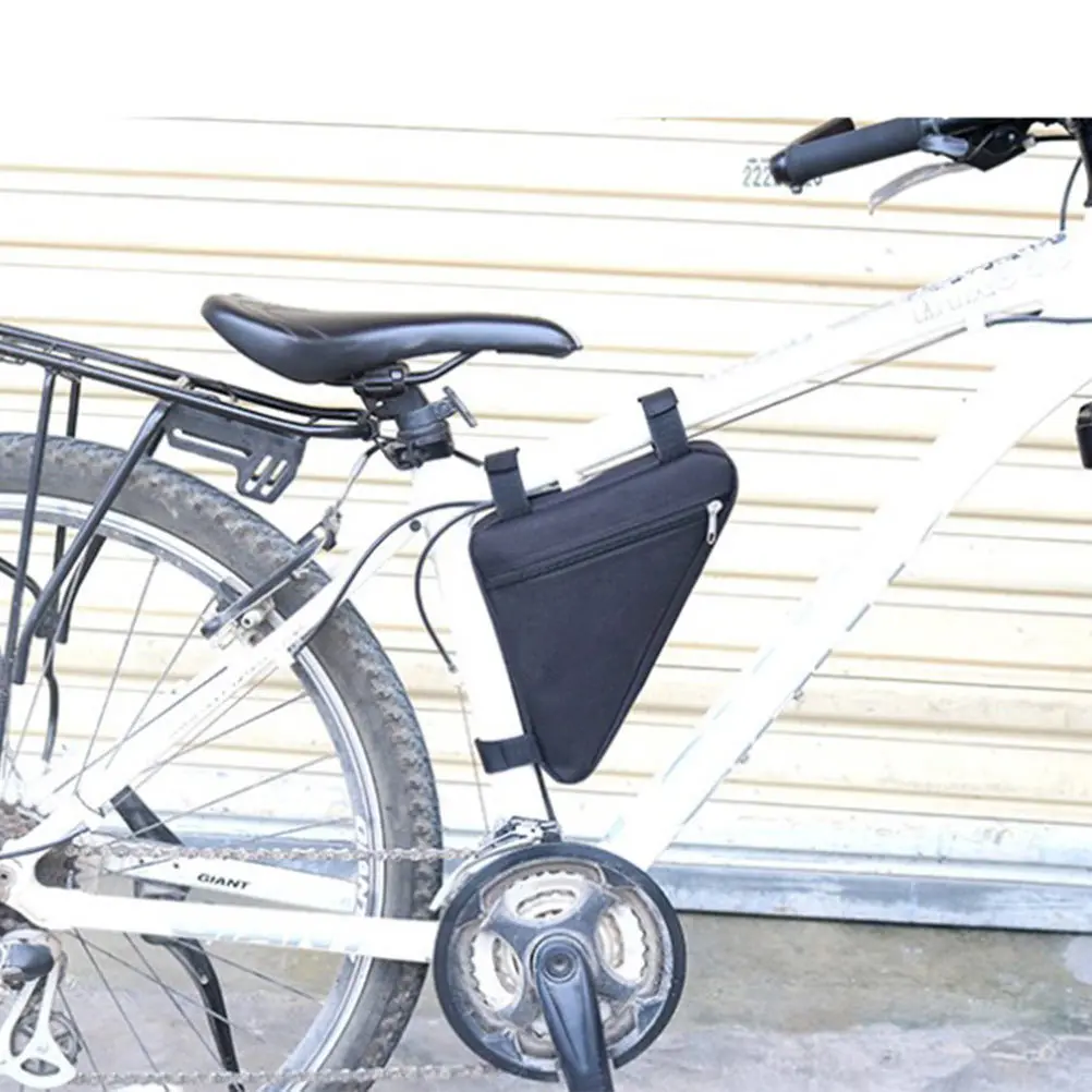 

2pcs Bike Triangle Saddle Waterproof Durable Cycling Storage For Road Mountain Bikes Easy Install Fit Most Racks Bike Frame Bag