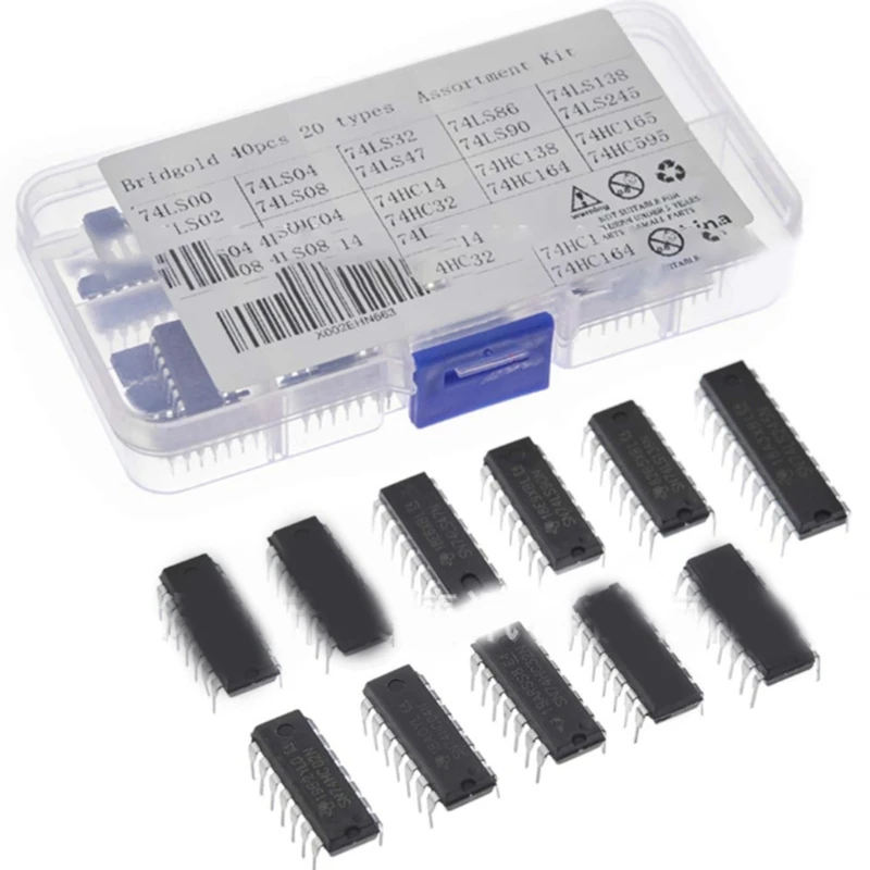 Chips 40Pcs 74HCxx and 74LSxx Series IC Osciallators Timers IC Chip