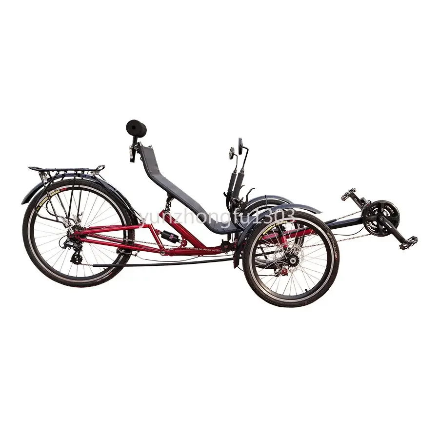 timely delivery 3 wheel rear suspension recumbent bike, recumbent tricycle for sale