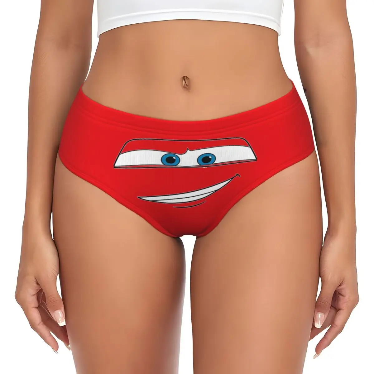 Women\'s Lightning Car McQueen Eyes Sally Brief Underwear Cozy Breathable Briefs Panties