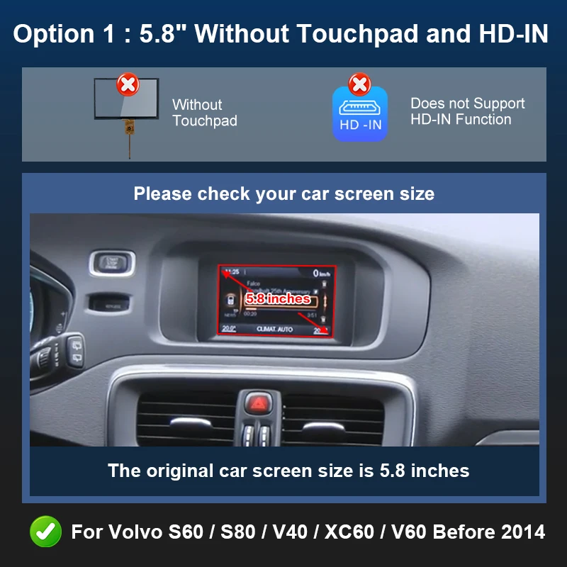 Draadloze CarPlay Android Auto Box 5G Upgrade Versie Voor Volvo V40 V60 XC60 S60 V70 XC70 S80 2010-2014 OEM Microfoon Accessorie