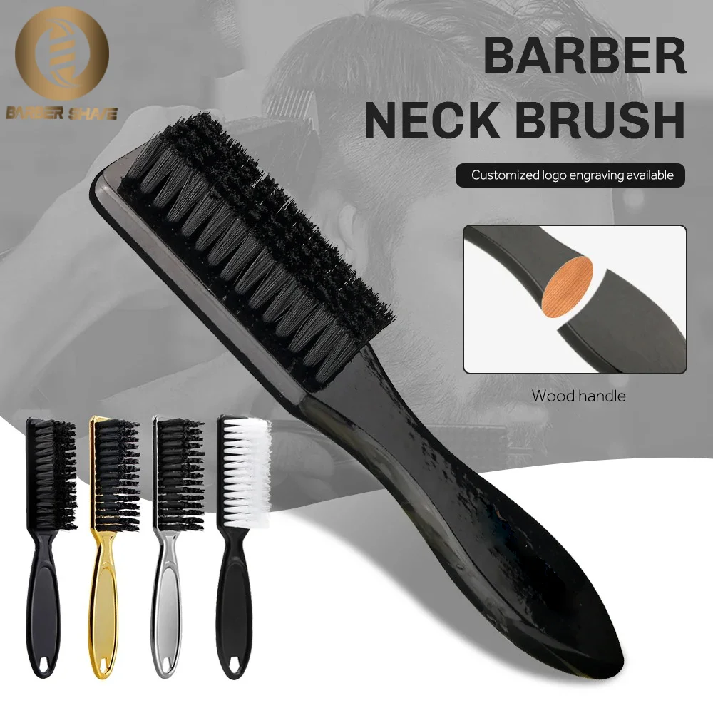 

Professional Solid Wood Hairdressing Soft Hair Cleaning Brush Barber Neck Duster Brush Hair Remove Comb Hair Styling Tools Combs