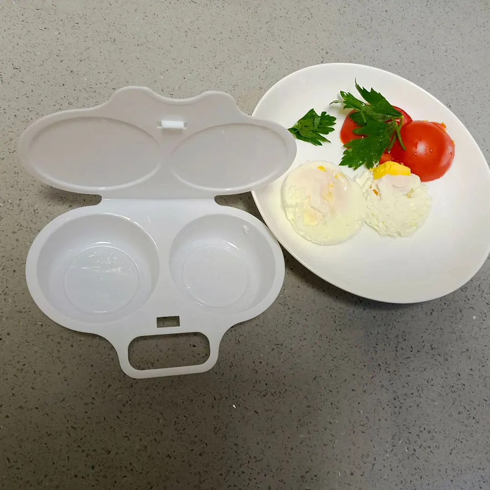

Egg Steamer Microwave Plastic Healthy Breakfast Gadget Maker Portable Reusable Kitchen Tool Easy Clean Dishwasher Safe