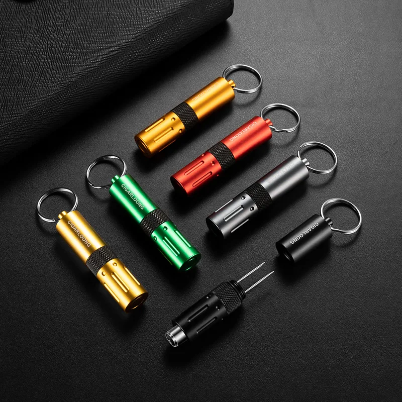 

Портативный инструмент для сигар 2-в-1: пробойник для сигар и игла для сигар CLF24B1 Cigarloong, нож-резак для сигар