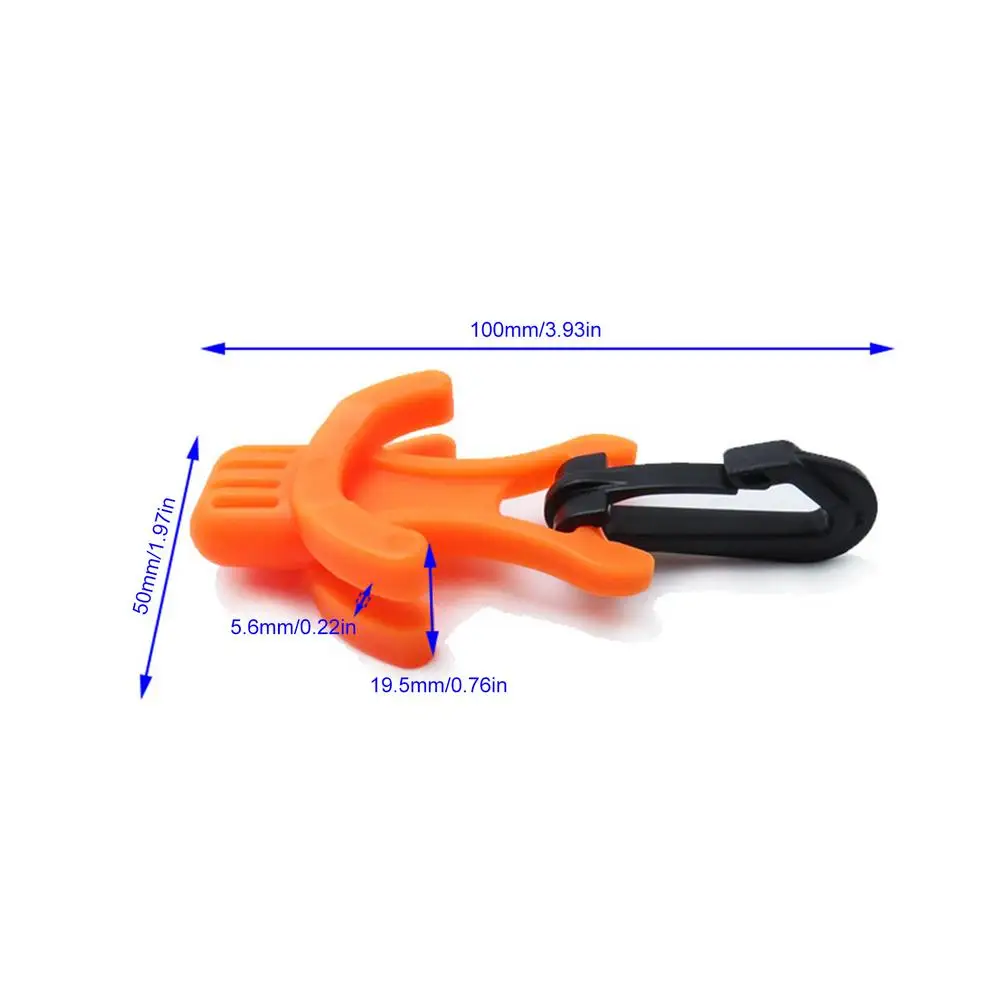SUPERFINDINGS Lot De 6 Supports Octopus Plongée – Clip Régulateur 2e Étage Avec Sangle Nylon, Accessoire Détendeur Octopus Noir