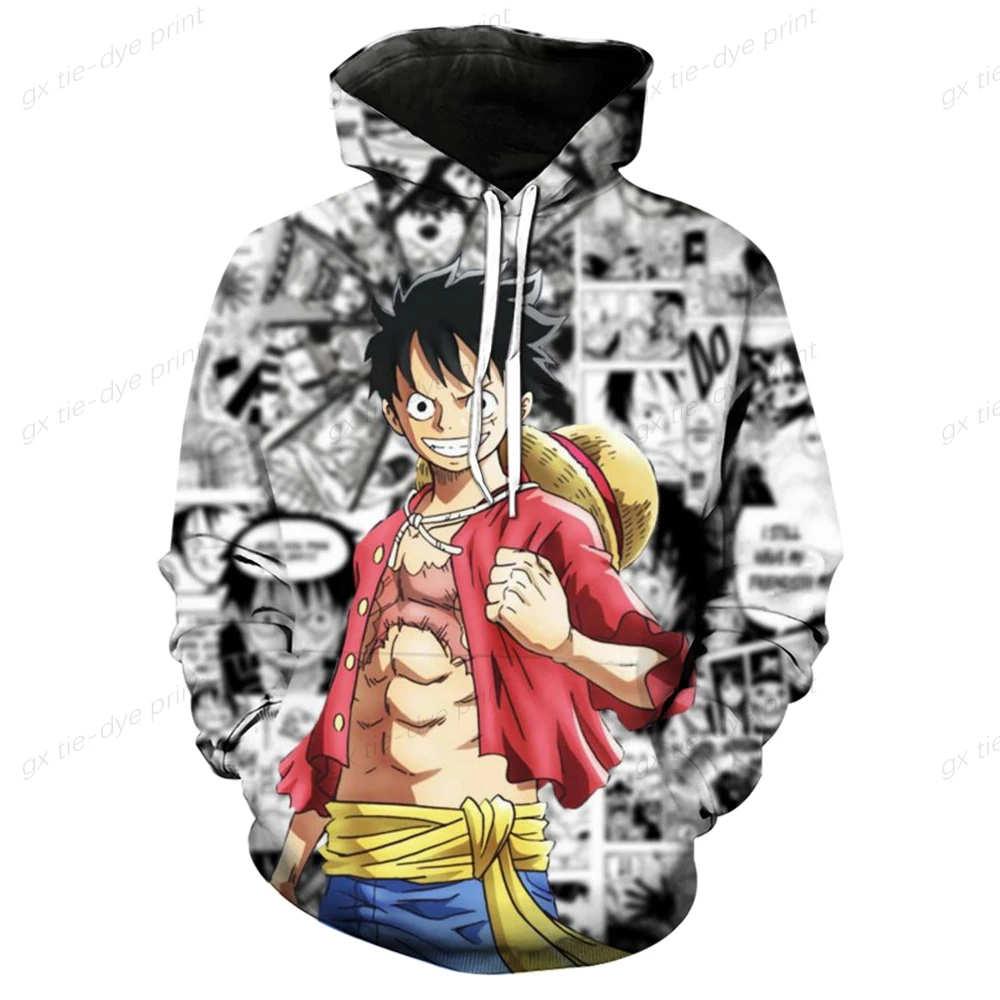 ONE PIECE Luffy Zoro Nami Robin Hoodies 3D Print Fashion Casual Men's and Women pullover