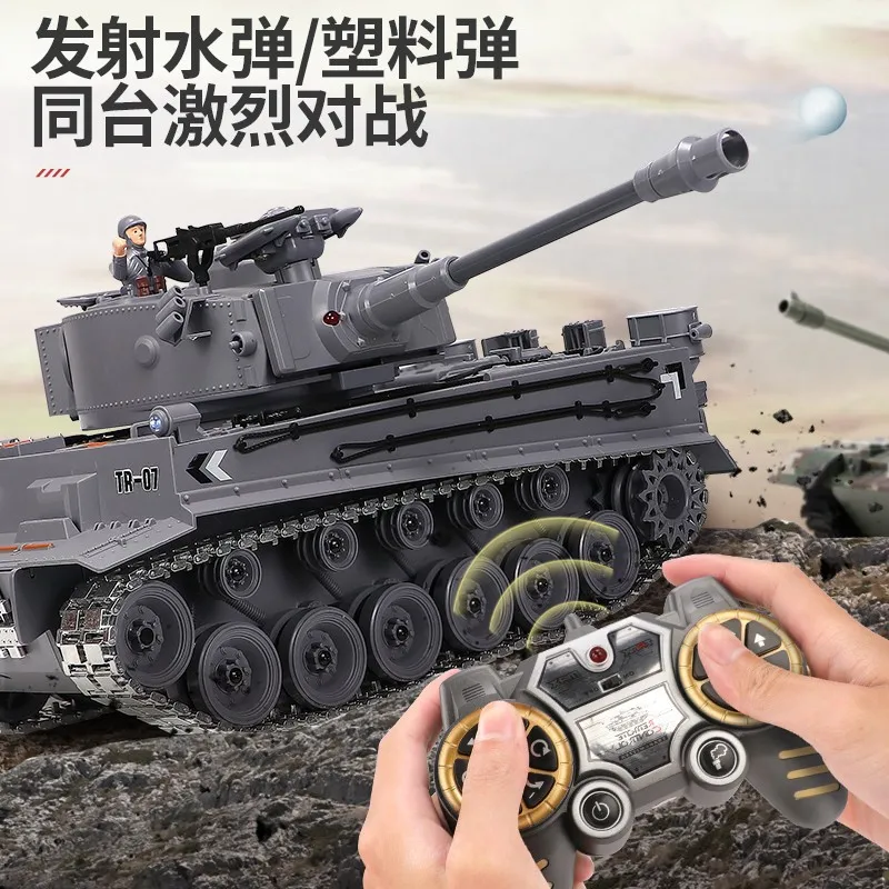 Remote Controlled Tracked Tank Capable Of Launching Battles, Super Large Simulation Children'S Toy Boy Gift