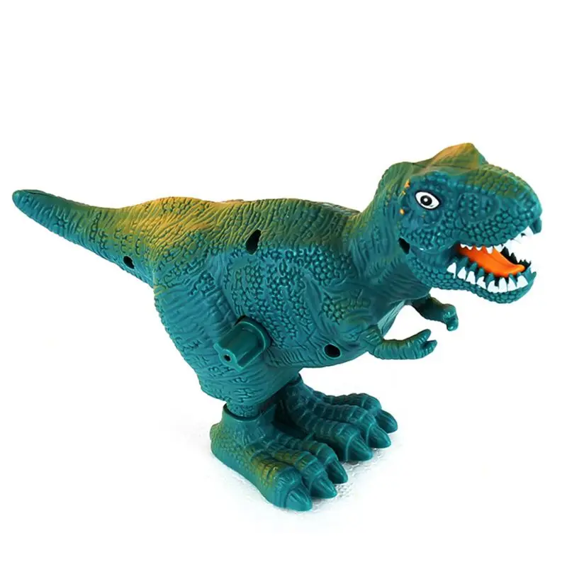 7 インチの楽しいゼンマイ式おもちゃ、バネ式プラスチック製ダンシング恐竜幼児向けドロップシップ付き