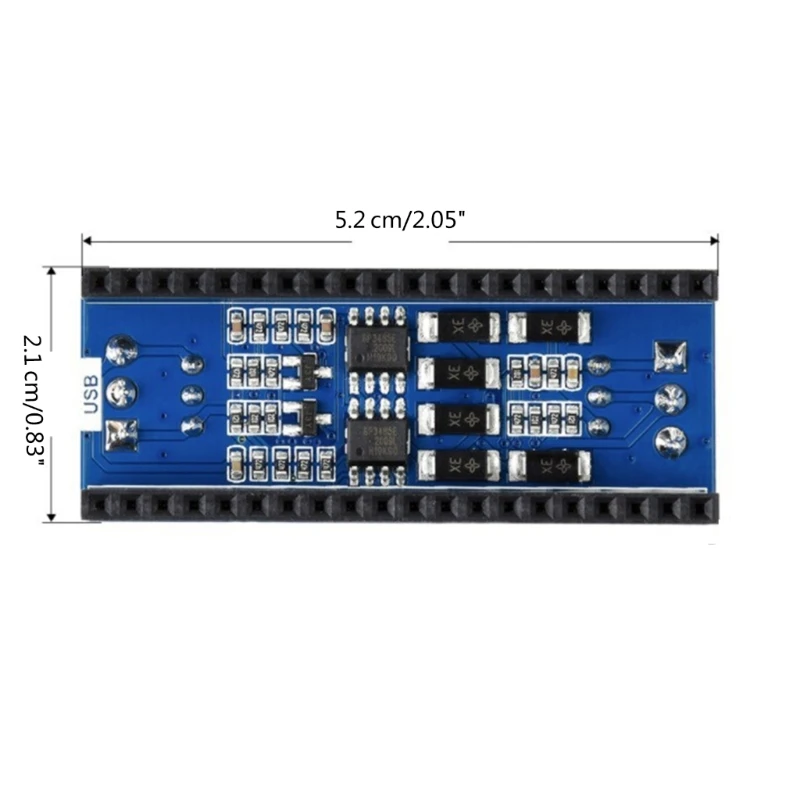 F3KE โมดูลขยาย RS485 2ช่องทางสำหรับแผงวงจรการพัฒนา RP2040 Rpi Raspberry Pi Pico H WH