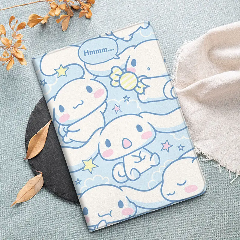 For iPad Mini 4 5 7.9 Inch Air 3 4 Cartoon Cinnamoroll Smart Leather Stand Case For iPad 2019 2020 Pro 9.7 10.2 11 Airbag Cover