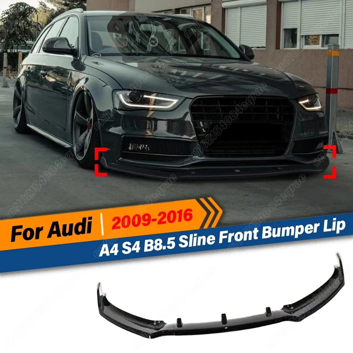 

Для Audi A4 S4 B8.5 Sline 2009 2010 2011 2012 2013 2014 2015 2016 передний бампер, защита для губ, аксессуары, комплект кузова