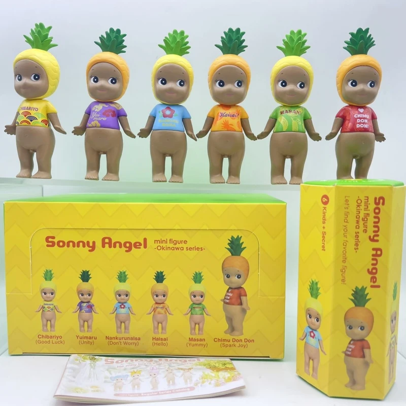 

New Sonny Angel Mini Figures Okinawa Series Pineapple 6 Blind Box Good Luck Spark Joy Ornaments Doll Surprise Fans Birthday Gift