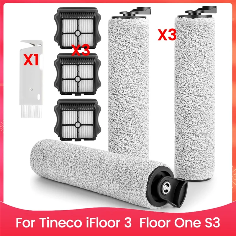 

Замена роликовой щетки премиум-класса для Tineco Tineco Ifloor 3, Floor One S3, ролики щетки для беспроводного пылесоса и фильтры Hepa