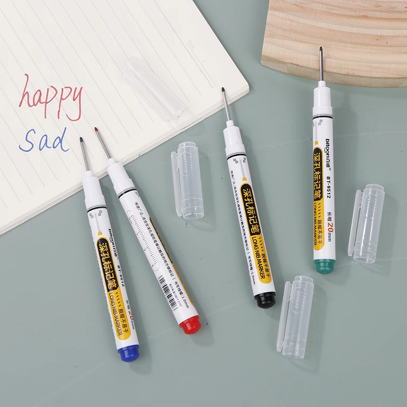 20mm Marking Pen Waterproof And Colorfast Ceramic Tile Wood Metal Deep Hole Long Head Marking Pen Woodworking Electrician Tool~s image 6