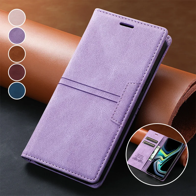 Card Holder Flip Covers for OPPO A53S A74 A92 A93 A94 A15S Strong Magnetic Leather Wallet Case for Reno 4 Lite Reno 5 Lite