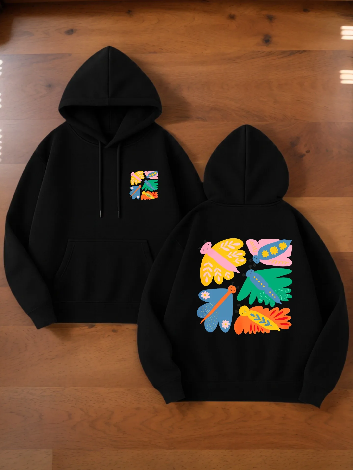 هوديي جرافيك للرجال، طباعة كرتونية، نمط كاجوال، صوف، للشباب، للارتداء اليومي