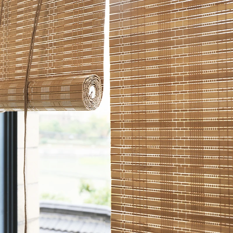 

Interior decoration bamboo curtain creative wide piece bamboo curtain