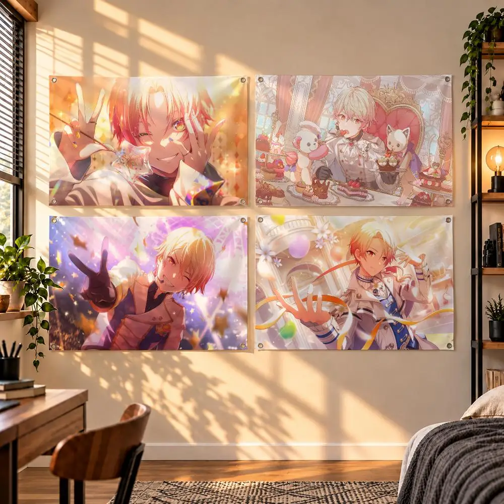 Energetic Rhythm Game Character Tenma Tsukasa Flags Indoor Outdoor Wall Hanging Flag Decor Banner Wall Decor