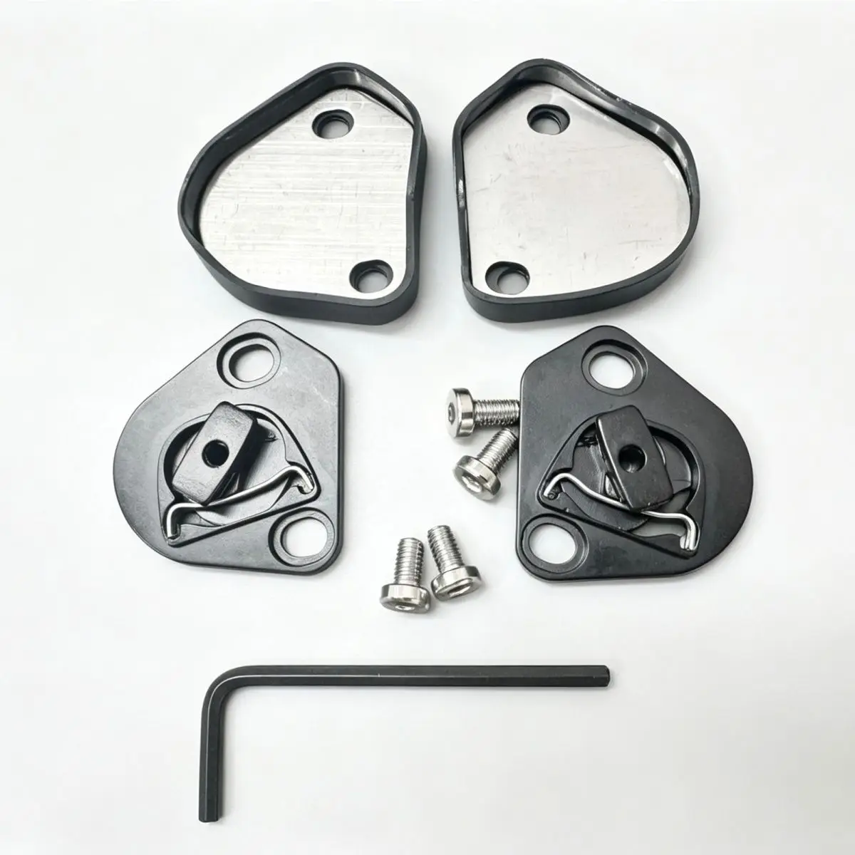 Metal Helmet Visor Buckle Base, Single Nail Replacement Lens Accessories Wear-resistant Compatible with PISTA Helmet
