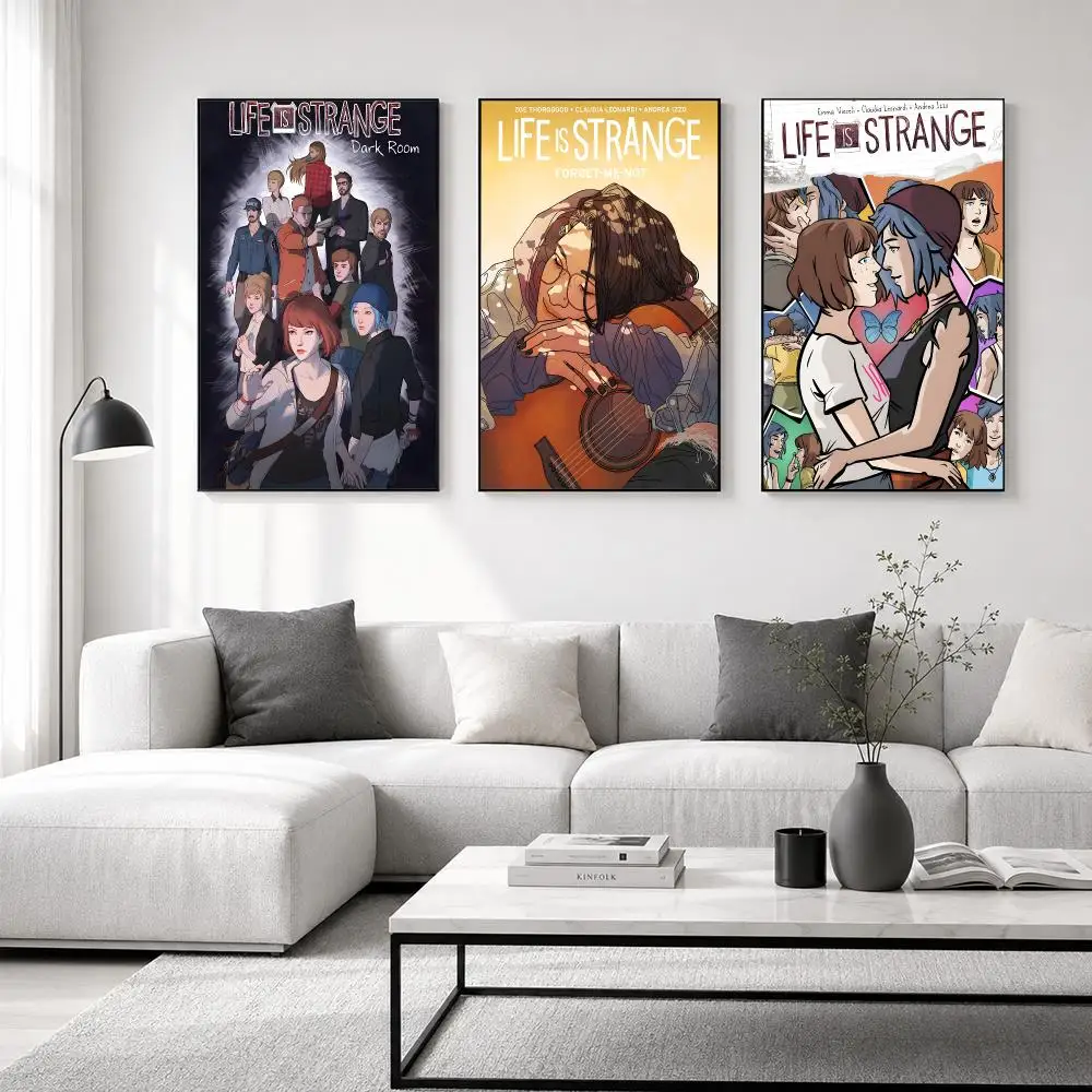 Game L-Life is S-strange Poster posters for bedrooms and living rooms—high-definition cartoon movie-themed wall art.