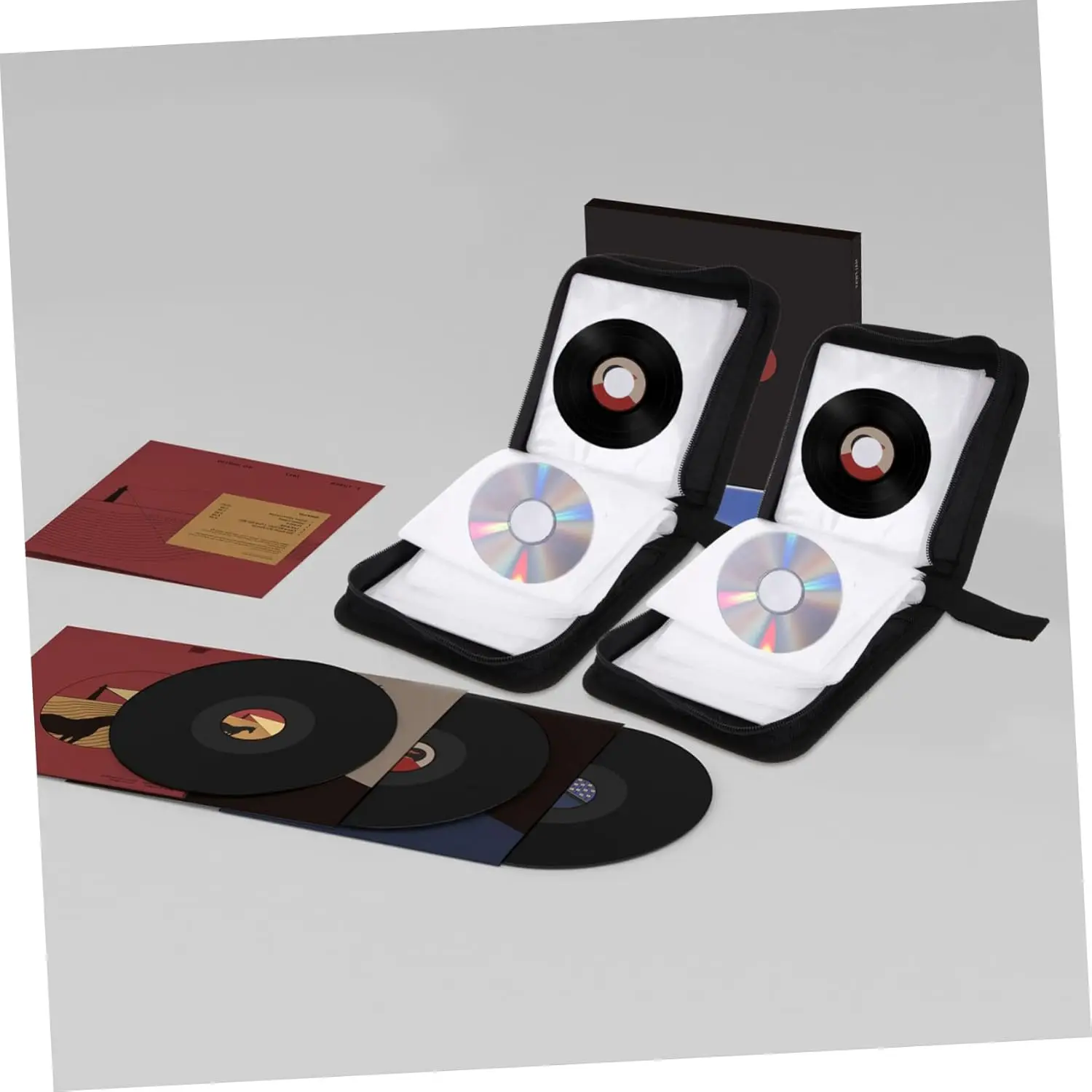 40Tablets CD DVD Discs Oxford Handbags Storage Case CD/DVD Case CD Case Storage DVD Organizer Case DVD Booklet Holder