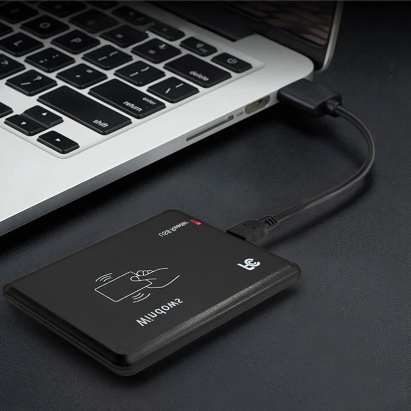 Leitor de cartão RFID emissor de cartão de controle de acesso de interface USB de baixa frequência 125KHZ