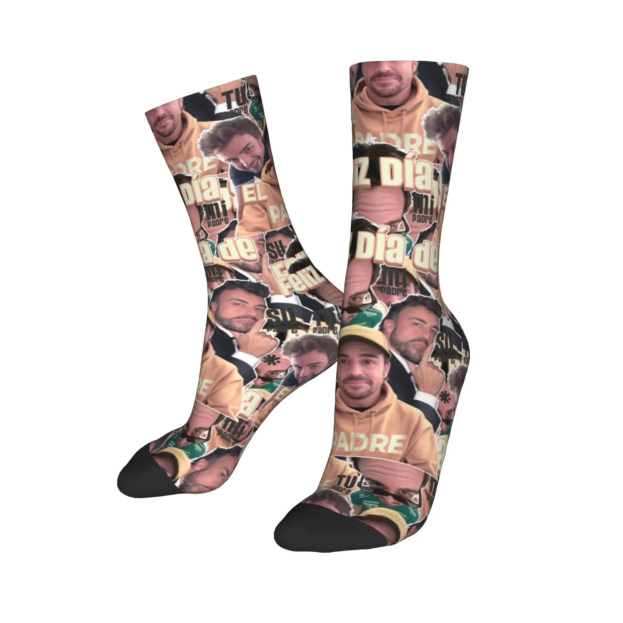 

Happy Funny Male Men Socks Harajuku Fernandos Alonsos Sock Polyester Sport Women's Socks Spring Summer Autumn Winter