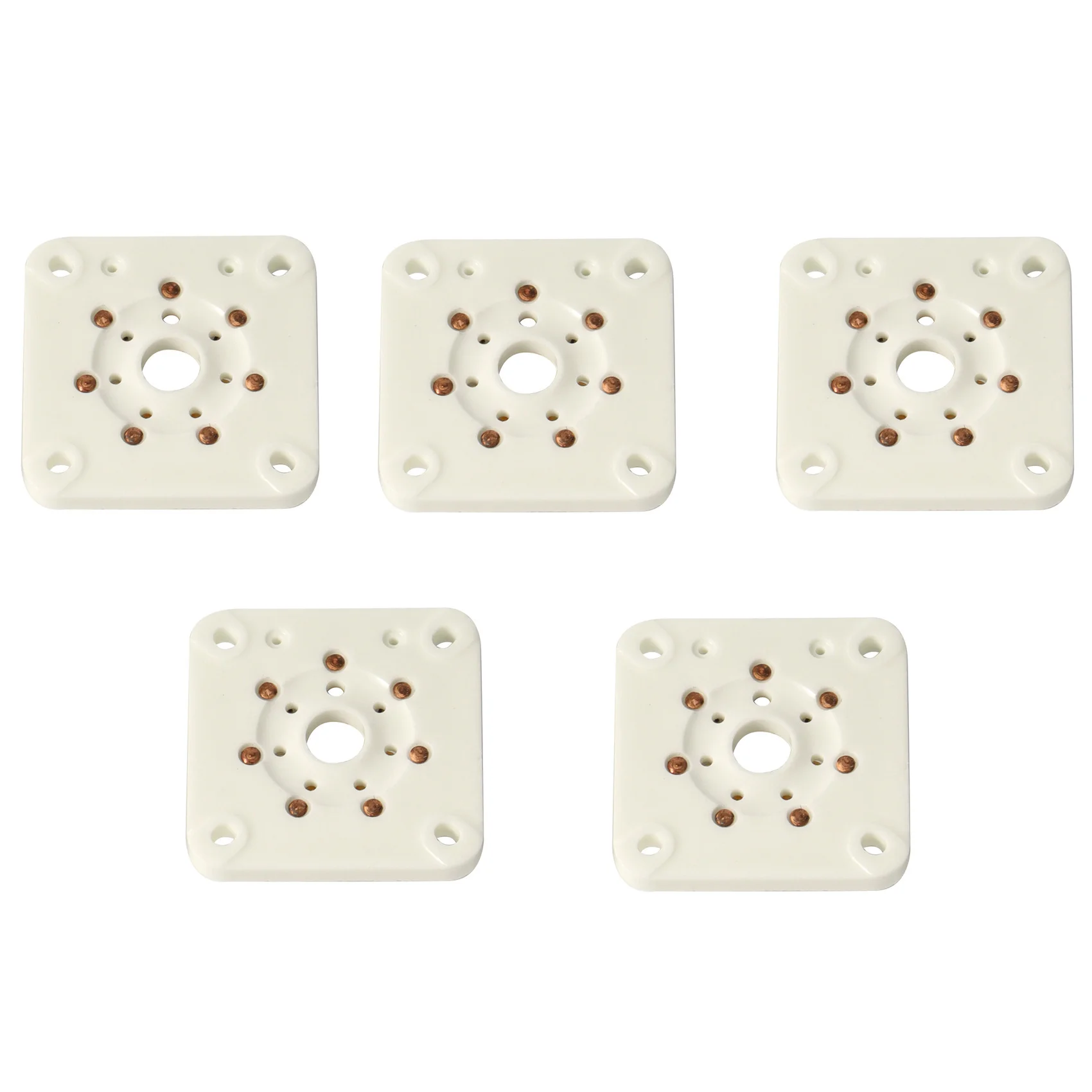 5PCS HIFI Ceramic Tube Socket 7Pin Tablet Socket Tube Seat for 6C33 FU19 FU29 FU30 Vacuum Tube Amplifer DIY,GZC7-C-G