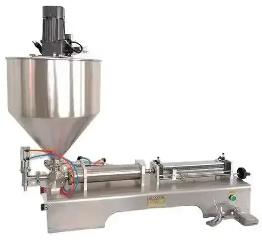 For G1WG 100-1000ml Cream Filling Machine with Mixed Heated Shampoo Chocolate Sauce Filler