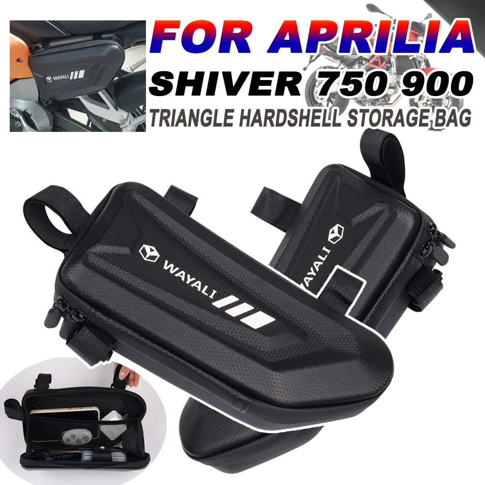 For Aprilia Shiver 750 900 Dorsoduro 750 Specs 900 Accessories Waterproof Side Bags Case Hard Shell Triangle Tool Storage Bag