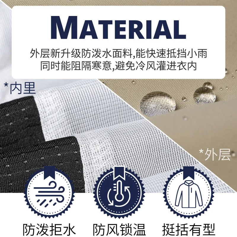 PGM2025 Mens Golf Windbreaker Waterproof Stand Collar Jacket Autumn Winter Training Wear