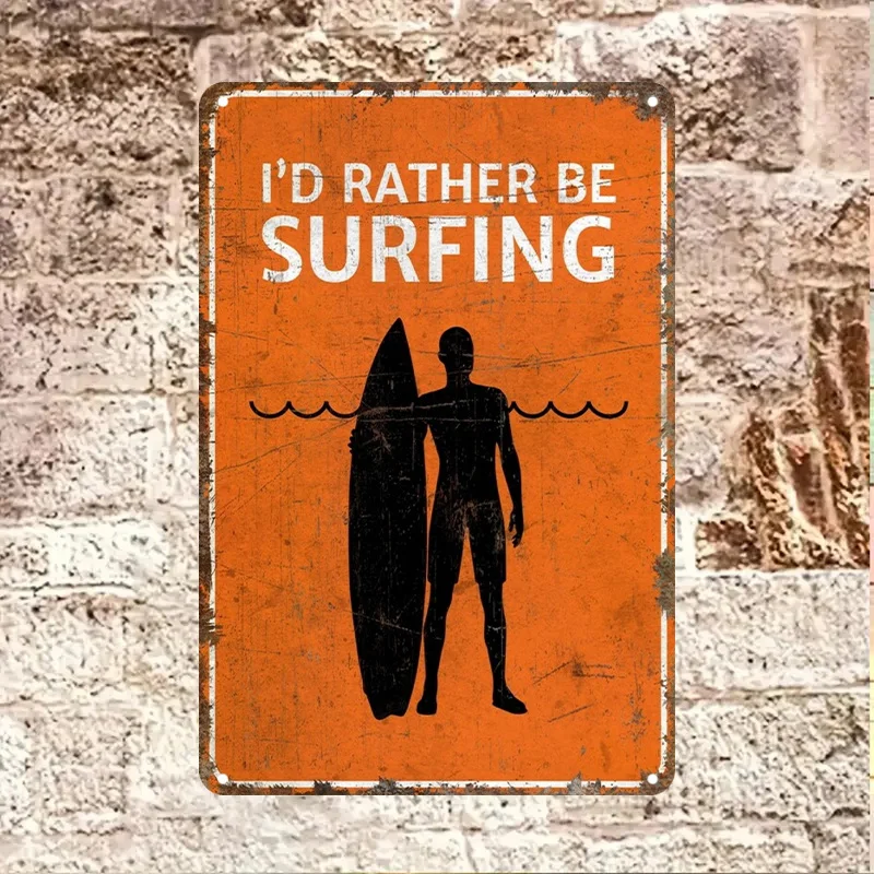

Декор для комнаты: 1 шт. винтажная табличка с надписью «Я лучше буду заниматься серфингом» — настенное украшение из железа для дома, пляжного дома, кофейни