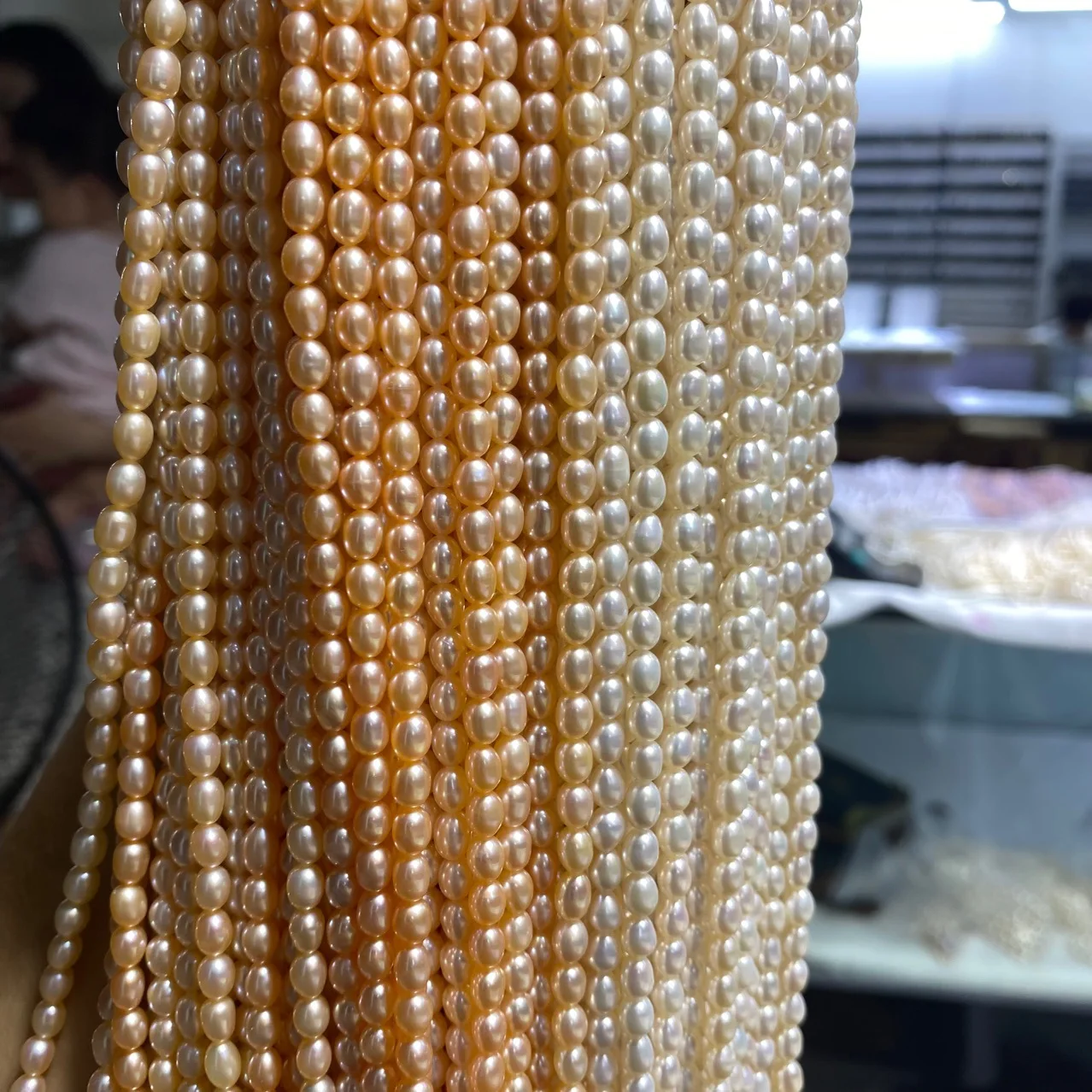 4-5mm Cultured Rice Freshwater Pearl Beads Jewelry Handmade Making DIY Necklace Bracelet Earring White Wholesale Pearls Supply