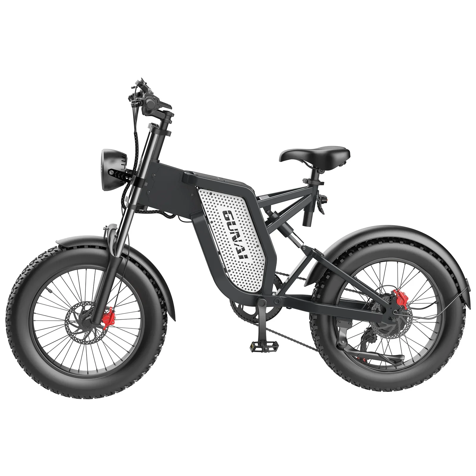 AliExpress GUNAI MX25 Adult Electric Bicycle 1000W Men's E-Mountain Bike 48V25Ah Battery Ebike 20 Inch Fat Tire Men's Electric-bike