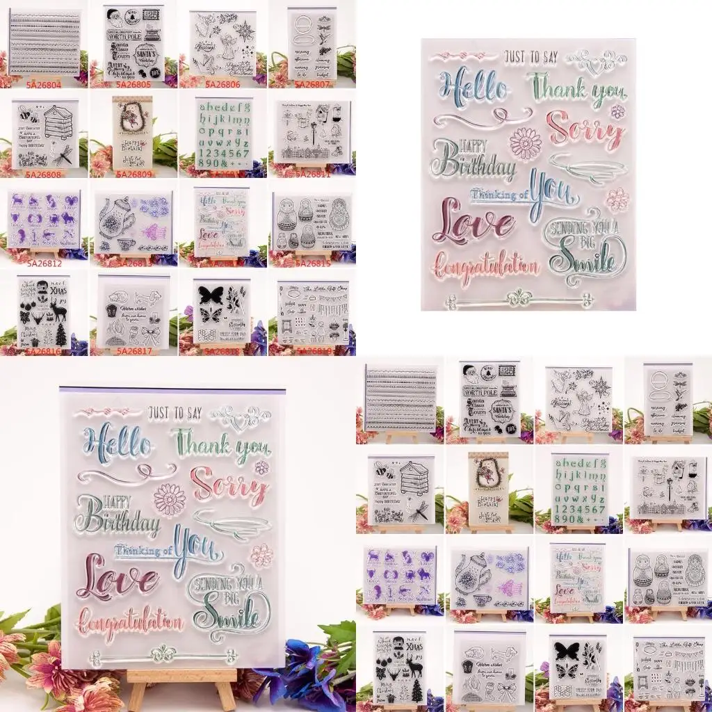 

Thank You Clear Silicone Rubber Seal Stamp For DIY Album Scrapbooking Photo Card high quality