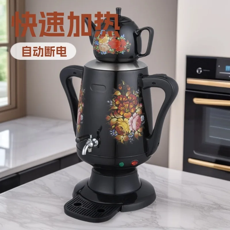 3.5L Stainless Steel Double Wall Electric Kettle Multi-use Spray Spout Teapot For Russia Turkey Market