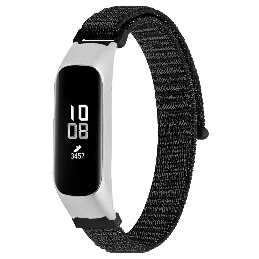 Nylon armband für Samsung Galaxy Fit E Armband mit Uhren rahmen super leichtes Armband Ersatz